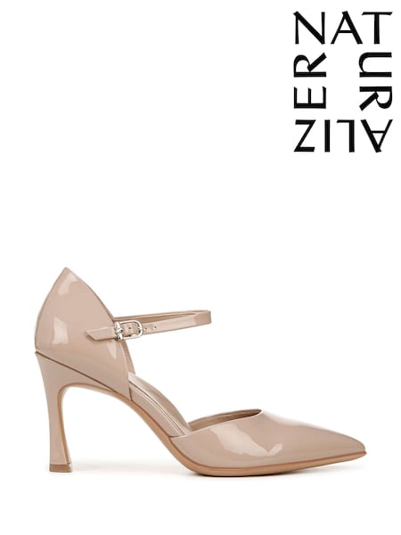 Naturalizer Wide Fit Red Stilleto Heel Ankle Strap Shoes (H23356) | £130