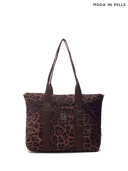 Moda in Pelle ALEXIA BAG NYLON TOTE BAG WITH POCKET DETAIL (H23362) | £69