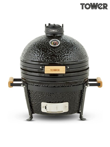 Tower Black Kamado Maxi Ceramic BBQ (H23450) | £600