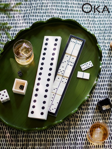 Oka Green Talasa Tray (H23591) | £150