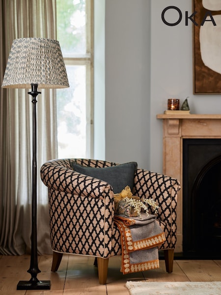 Oka Green Archibald Cushion Cover (H23610) | £75