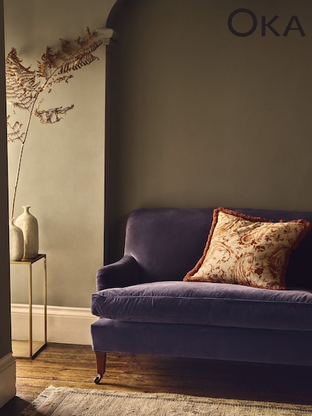 Oka Orange Wilde Cushion Cover (H23612) | £70