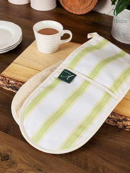 Avalon Home Multi Ticking Stripe Oven Gloves (H23781) | £36