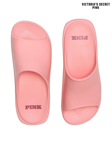 Victoria's Secret PINK Petal Pink Platform Slide Sandals (H24030) | £25