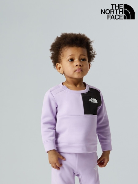 The North Face Lilac Purple Baby Performance Sweat And Joggers Set (H24317) | £40