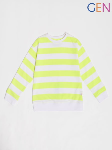 Striped Crew Neck Sweatshirt (H24357) | £18
