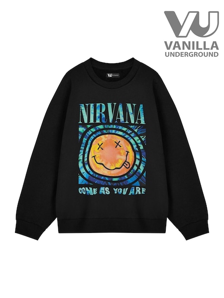 Vanilla Underground Black Nirvana 100% Cotton Sweatshirt (H24377) | £30