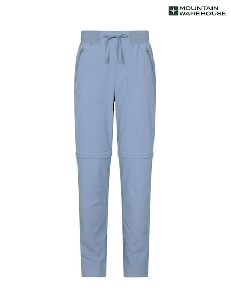 Mountain Warehouse Aqua Blue Womens Explorer Zip-Off Quick Drying UV Trousers (H24685) | £45