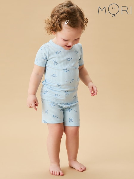 MORI Blue Turtles Short Pyjamas Set (H24724) | £29.50 - £31.50