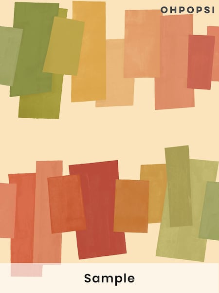 Oh Popsi Heatwave Offset Blocks Wallpaper Sample (H24732) | £1