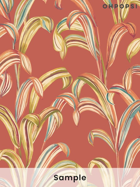 Ohpopsi Atomic Orange Revive Wallpaper Sample (H24743) | £1