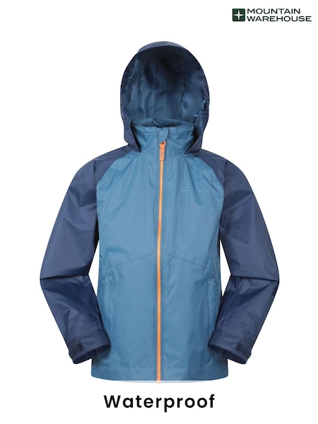 Mountain Warehouse Blue Torrent II Kids Waterproof Jacket (H24796) | £32