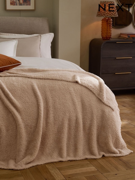 Natural Eyelash Faux Fur Throw (H24881) | £55 - £75