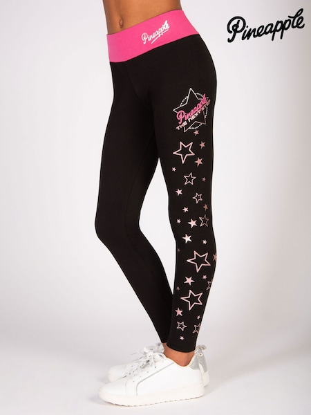 Pineapple Black The Next Step Star Print Leggings (H24975) | £26
