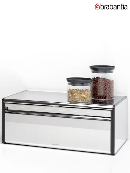 Brabantia Brilliant Steel Fall Front Bread Bin (H25160) | £42