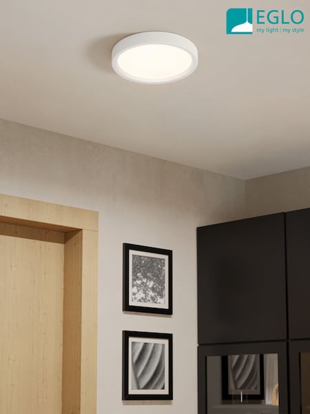 Eglo White Idun-E Basic Plastic Ceiling Light (H25283) | £20