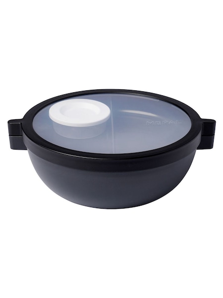 Mepal Nordic Black Vita Leakproof Lunch Bowl With Compartments (H25293) | £25