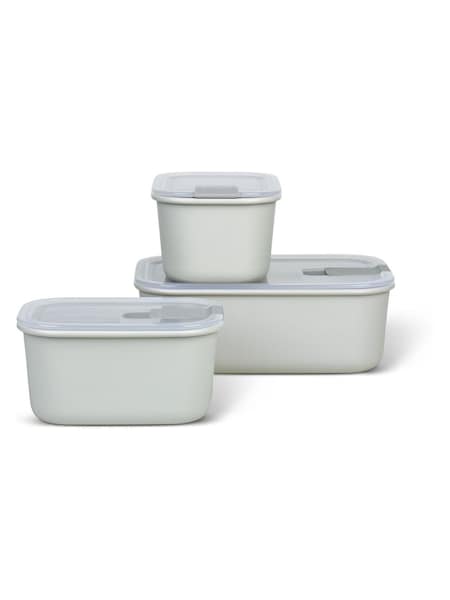 Mepal Nordic White Easyclip 'One Clip' 3 Piece Food Storage Set (H25303) | £25