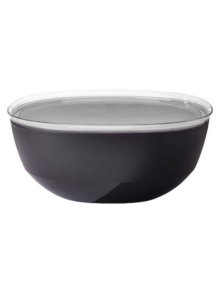 Mepal Nordic Black Silueta Glass-Filled PP Serving Bowl With lid (H25306) | £25