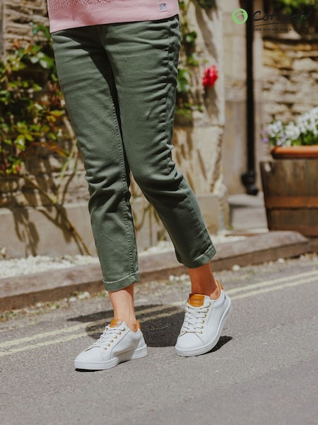 Cotswolds White Radcot Trainers (H25491) | £60