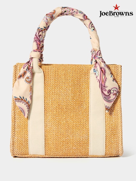 Joe Browns Brown Paisley Structured Woven Bag (H25596) | £45