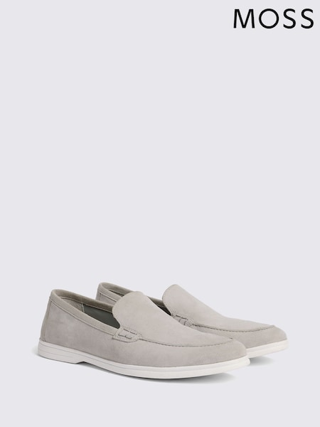 MOSS Natural Lewisham Suede Casual Loafers (H25673) | £70