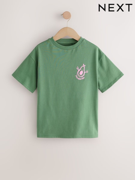 Green Avocado Oversized Graphic Print T-Shirt (3-16yrs) (H25705) | £10 - £15