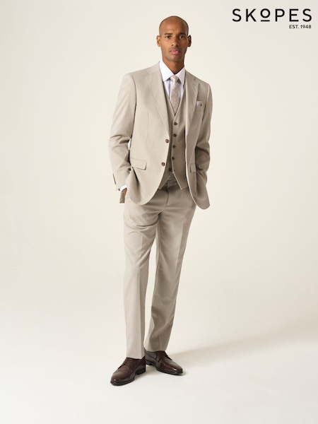 Skopes Natural Tailored Fit Caspian Stretch Look Suit Jacket (H25791) | £100
