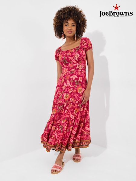 Joe Browns Pink Petite Printed Maxi Dress (H25798) | £65