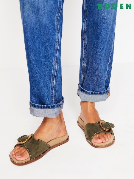 Boden Green Hardware Mule Sandals (H25847) | £80