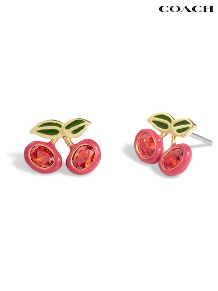 COACH Red Stud Earrings (H25909) | £40