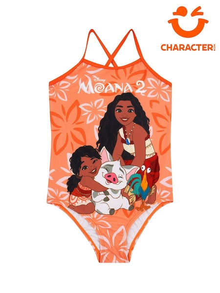 Character Orange Moana 2 Spaghetti Strap Swimsuit (H25917) | £16