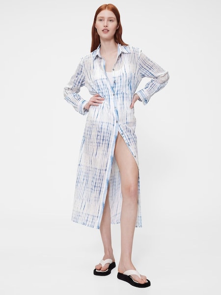 GapStudio Blue/White Voile Shirt Dress (H25948) | £95