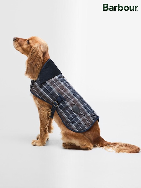 Barbour® Brown Midnight Oak Tartan Dog Coat (H26044) | £50