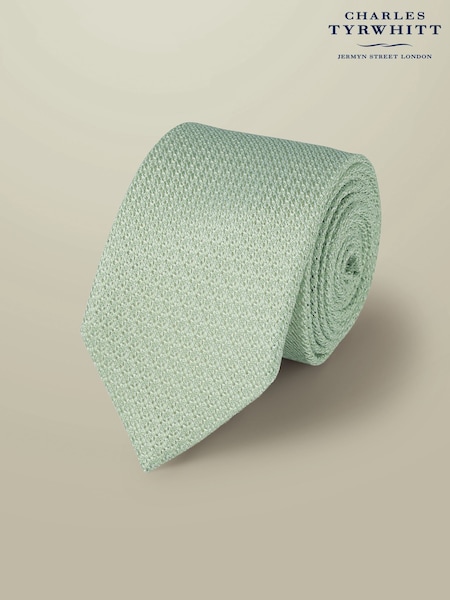 Charles Tyrwhitt Green Grenadine Italian Tie (H26073) | £60