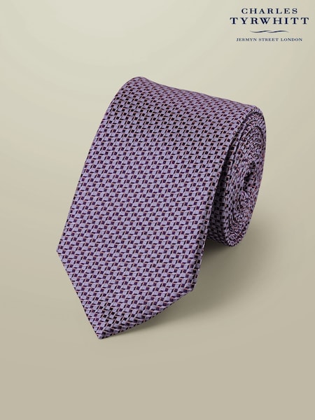 Charles Tyrwhitt Purple Stain Resistant Geo Tie (H26078) | £35