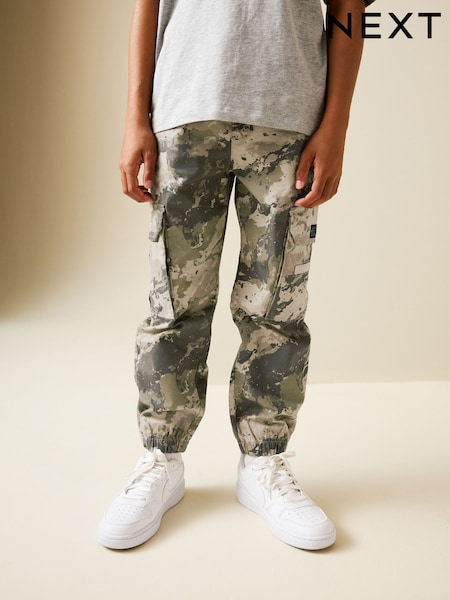 Camo Loose Fit Cargo Trousers (3-16yrs) (H26121) | £17 - £22