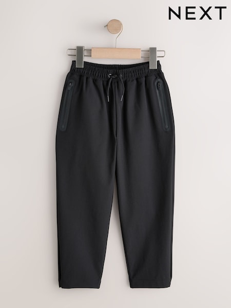 Black Wide Fit Pull On Track Joggers (3-16yrs) (H26124) | £0