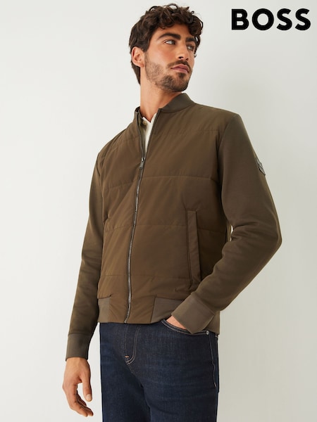 BOSS Green Zip-Up Padded Jacket (H26162) | £229