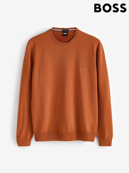 BOSS Orange Regular Fit Botto Crew Neck Jumper (H26178) | £129