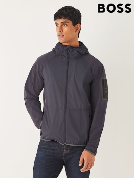 BOSS Blue Tech Light Weight Hooded Jacket (H26256) | £239