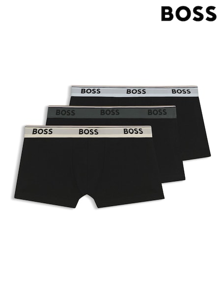BOSS Black Dark Power Logo Trunks 3 Pack (H26280) | £42
