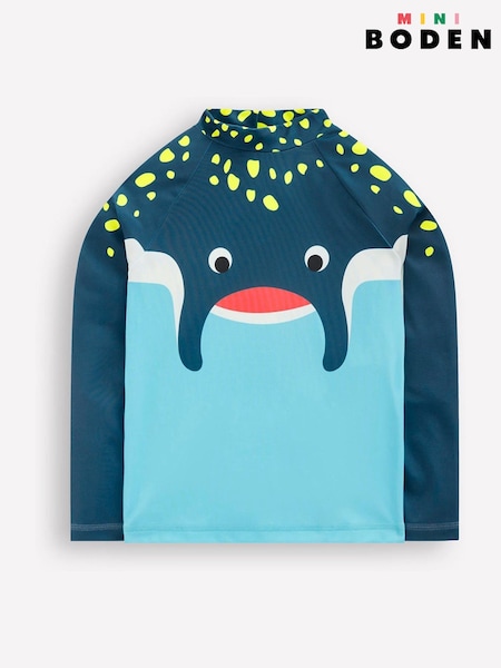 Boden Blue Sun Safe Fun Rash Vest (H26315) | £23 - £27
