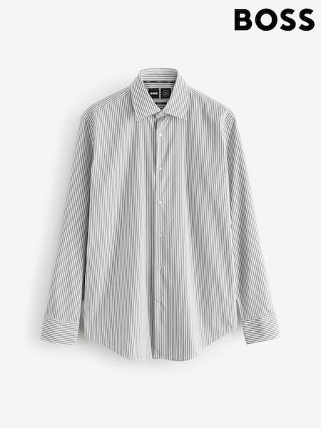 BOSS Grey Slim Fit Hank Shirt (H26340) | £119