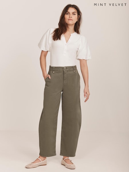Mint Velvet White Puff Sleeve Top (H26402) | £55