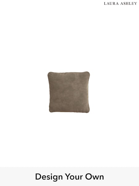 Alwyn Velvet/Truffle Natural Upholstery Cushions By Laura Ashley (H26508) | £50