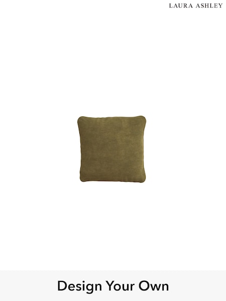 Alwyn Velvet/Olive Green Upholstery Cushions By Laura Ashley (H26509) | £50