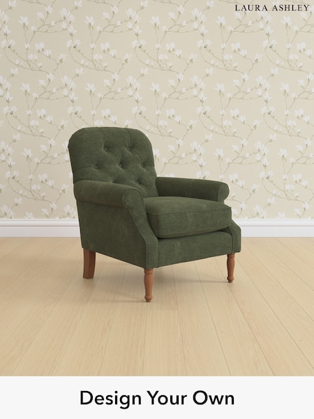 Alwyn Velvet/Ivy Green Cambridge Button Back By Laura Ashley (H26555) | £825