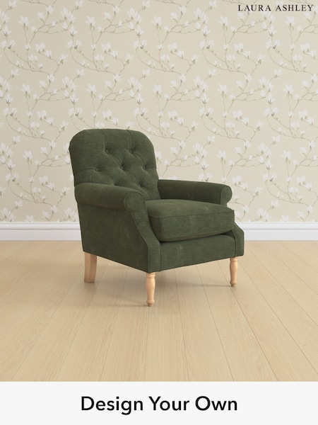 Alwyn Velvet/Ivy Green Cambridge Button Back By Laura Ashley (H26555) | £825