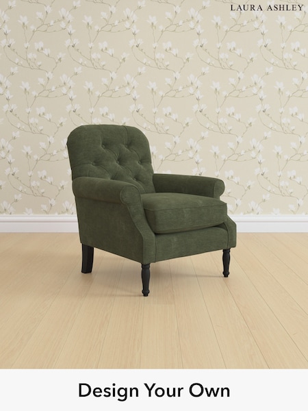 Alwyn Velvet/Ivy Green Cambridge Button Back By Laura Ashley (H26555) | £825